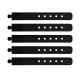 BUBM silicone cable management with headphone data cable winder mobile phone charging cable power cable network cable organizer storage cable binder GJSX-A black 5-pack
