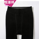 Hengyuanxiang plus fat large size thickened leggings for women to wear as outerwear plus velvet to keep warm and step on the feet. High-waist winter fat mm slimming pants for women. 500g - black on the feet. One size fits all 80-160