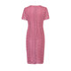 Ma Tiannu Spring and Summer New Pink Embroidered Lace Short Sleeve Dress Gown Hip MTS738DR0 Pink S