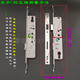 FD Aluminiumlegierung Multi-Point-Türschloss 8530 gebrochener Brücken Aluminiumtür Schloss Körperverbindung Türschloss Plastikstahltür 8535 9230 Mehrpunktverriegelungskörper (Lochabstand 257)