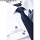 North Martin tie men's silk business formal gift box without tie clip embroidered animal rabbit-blue