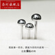 Luohe Pt950 platinum earrings ear stick platinum round ball solid simple beans custom-made for women and men small mushroom Christmas platinum earrings 0.3g (single)