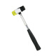 Deli Tools Steel Pipe Handle Installation Hammer Rubber Hammer Rubber Installation Hammer Tile Hammer 35mm Rubber Installation Hammer DL5335
