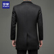 Lomon wool coat men's casual business formal clothes wool coat coat jacket LL1931 black 3XL