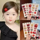 BARY REEF infant and toddler hair clips new style children's cute sweat tire hair clips little girls will not hurt the hair clip headwear, the main hot-selling model is the all-red one