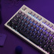 腹灵mk870pro黑莓侧刻机械键盘蓝牙有线无线客制化电脑游戏静音办公 【三模】白色面Pro+暗香侧刻 凯华BOX白轴V2【圆珠笔音】 87键