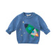 DAVID BELLA Ropa para niños Boys Winter Boys Rocket Jacquard Sweater Baby Sweater Base de cuello redondo Camisa Top DBW11730 73 cm (18 m (altura recomendada 66-73 cm))