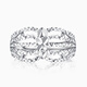 Pt.Charm platinum live ring ring PT950 lace ring women's fashion personality niche design light luxury platinum tail ring. If it is not in stock, it can be customized. Take a single 4g as an example