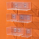Yonghuan Transparent Wall Storage Box Desktop Storage Box Wall-montiertes Acryl transparent schmale Streifen Mobiltelefon Fernbedienungsstation 4877.U-Port Transparent Basket-1 mittelgroß (mit zwei Paaren