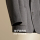 Red bean suit men [50% wool] 25 autumn new business high-end double-sided woolen single woolen jacket men Yunmo Black S1 M (170) Recommended 62-70 Jin [Jin equals 0.5 kg]