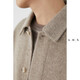 a.b.x Winter heavyweight full wool lapel workwear large pocket double-sided nylon jacket men's loose thickened tweed jacket light coffee M/170
