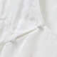 BO [neuer chinesischer Stil] Bobing Button Round Hals kurzärmeliges Hemd für Fraueneinkaufszentrum Gleicher lose Temperament Top BDR2HD1396 1W40 Weiß M.