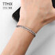 TTMIX platinum glossy car flower tank bracelet men's atmospheric boss chain PT950 hand jewelry 13.32g 17.0cm thick 5.8mm