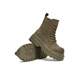 Tianmeiyi Bottes pour femmes à lacets rétro épais semelles mincerantes Martin Boots à la mode et polyvalente pour femmes