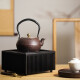 Longyantang iron kettle electric ceramic stove electric tea stove household tea boiler boiling water iron kettle charcoal stove mini non-picking pot light wave induction cooker tea set free hook Japanese tea props spare parts solid wood electric ceramic stove black sandalwood square style