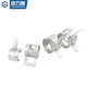 Guwankidacro Cinbo de acero Cinturón de acero Arrocarras de acero Capacitación de acero tubería de agua tubería de aceite 65 Manganese Clamp de acero Q673 Clamp M7.5x8x0.6 [50 piezas]