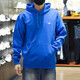 阿迪达斯 （adidas）卫衣男士春秋季三叶草运动服针织连帽休闲上衣套头衫 HK9866蓝色磨毛毛圈  2XL