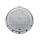 Qunlong Products Ductile iron round manhole cover Heavy-duty rainwater power sewage manhole cover 20KG round overflow well 680*780 round well manhole cover Customized by the enterprise