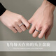 Qike Silver Ring Men's High-end Single Ring Ring Adjustable 2025 New Birthday Gift for Boy Friends