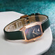 Emporio armani montre la petite plaque carrée de la file carrée verte quartz watch anniversaire 520 Gift de la Saint-Valentin à la mode