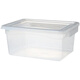 
Huilide commercial large capacity super large refrigerator fresh storage box food grade transparent rectangular plastic storage box with lid label 9928 length 52 width 37 height 24cm 26 liters with self-contained