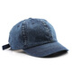 BAISITENG hat men and women fashionable short brim solid color denim bare plate baseball cap outdoor sports travel sun protection peaked cap black