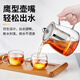 KAMJOVE teapot elegant cup heat-resistant glass tea set Kung Fu office flower teapot tea water separate cup teapot A-02