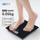 Xiangshan body weight scale electronic scale human body household accurate weighing scale high-precision body scale healthy weight loss scale large scale surface enlarged scale surface pure black rechargeable model