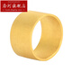 Luohe gold ring simple ancient method inheritance ring pure gold personalized flat matt fashion couple ring 20g 1cm face width