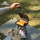 CAMPINGMOON Black Sandwich Baking Pan Bread Baking Pan Toast Bread Clip Fried Pan BKTT-1315 [BKTT-1315] Black Sandwich Clip