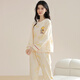 Cat men pajamas women pure cotton spring and autumn long-sleeved trousers loose, comfortable and cute casual, can be worn outside home clothes cotton suit 9901 Xingxiong L [recommended 95-115Jin [Jin equals 0.5 kg]]