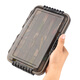 Hookfeng Lure Bait Box Box Portable Fishing Accessories Box Storage Box Multi-Functional Bait Box Iron Plate Sequins Mino Waterproof Hard Bait and Soft Bait Storage Lure Accessories Box [26*16.5*4.5cm] Brown