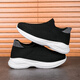Children's flying knit casual shoes 2025 spring and autumn style multi-walking breathable socks shoes for boys and girls lightweight soft sole pedal 689 white and black 29