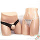 
Yiqingyao [Confidential Shipping] 2 pairs of couple thongs large size sexy lace hollowed-out underwear for women T-trousers for men and women red + pink average size