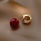 LANSILL Acacia Red Bean Earrings Girls Earrings Light Luxurious High-end Temperament Earrings Design Feeling Versatile for Outings Internet Celebrity Fashion Jewelry Birthday Gifts for Girlfriend Acacia Red Bean Earrings E0085