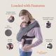 ERGObaby 美国二狗婴儿背带新生儿前抱式 3-11kg 两面针织 粉色