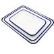 
Hospital blood draw room workbench storage enamel tray white porcelain square tray laboratory rectangular tray enamel tray 3524
