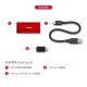 Kingston tragbarer mobiler Solid State Drive PSSD Mobile Mini -Festplatte USB3.2Gen2 1000g Das ist 1T [rotes Modell 丨 Lesegeschwindigkeit 1050 MB/s]