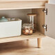 Lin's Home Modern Simple Simple Dining Soating Gabinete Sala de té Gabinetes de almacenamiento de gabinetes de almacenamiento contra la pared LS187T1