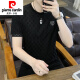 
Pierre cardin high-end men's ice silk short-sleeved T-shirt 2025 summer new thin round neck T-shirt half-sleeved top new product 698 white 4XL190Jin [Jin equals 0.5 kg]