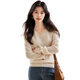 She enjoys 100% pure wool sweater, feminine V-neck sweater, women's wool sweater base top, recommended 100-130 Jin Jin equals 0.5 kg