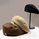 Shi Fengyan beret Spring and Autumn 2025 new Korean style Japanese versatile internet celebrity fashionable brown literary bud hat black - RIOG large label - four pieces of starry sky cloth pressed M (regular size for adults 56-58cm)