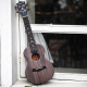 
Gerila Sakura Ukulele 2011 Girls' Cute Beginners Small Guitar Veneer Uklili High-Precision 26-inch Veneer (Loginal Wood Color) + Accessories Teaching