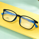 Phil Watanabe Ultraleichte Silikon TR90 Sport Anti-Slip Myopia Brillen Rahmen Teenager große Kinder mit Hyperopie Amblyopia 1694 1694 Transparent Blue C7 Single Frame ohne Objektiv