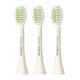 Philips (PHILIPS) official original electric toothbrush head adapted to Xiaoyu brush series brush handle clean and bright white 3-pack HX2033/05 adapted to HX2471/03 white