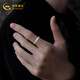 Chinese gold and silver ring men's single men's ring tail ring fashion trend birthday gift boyfriend husband dark night star men's ring