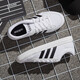 Adidas new men's shoes for men's shoes for summer comfortable and breathable campus sports shoes fashionable three-stripe shoes casual AW3889 classic three-stripe 41