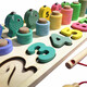 Puzzle de puzzle Les enfants utilisent des éducateurs éducatifs précoces à l'éducation précoce des aides à l'enseignement élémentaire utilisent des jouets numériques de renseignement