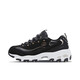 
Skechers sports casual shoes women's white shoes autumn thick sole height enhancement lightweight retro 11979 black/gold/bkgd 35