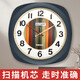 康巴丝（Compas）北欧鹿头创意客厅挂钟表净音挂墙卧室办公挂表简约日历时钟家用石英钟表万年历 C3294墨绿带液显-表盘直径34.5厘米